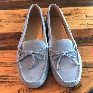 women’s leather suede Michael Kors slip on